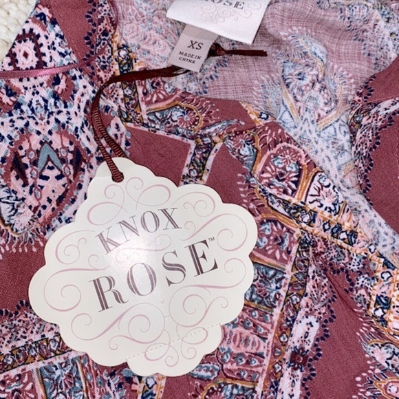 Pink rose mauve floral maxi dress size xsmall new with tags - Picture 6 of 9